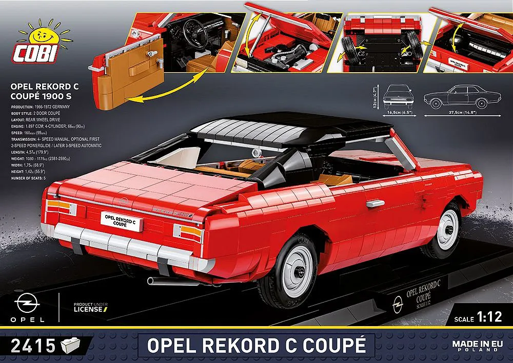 COBI 24344 Opel Rekord C Coupe - Executive Edition