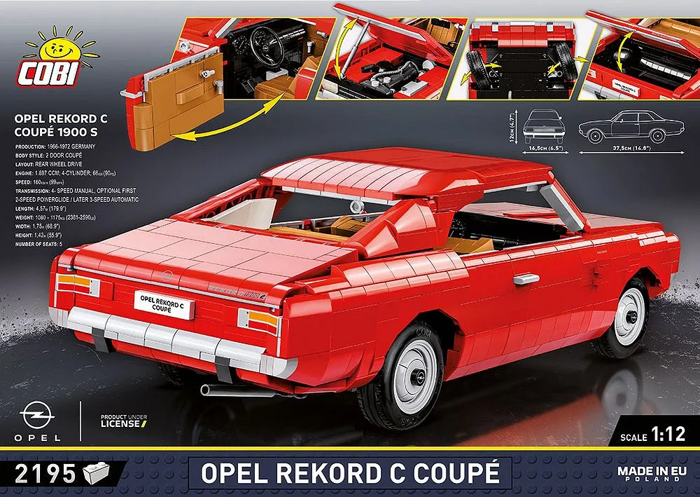 COBI 24345 Opel Rekord C Coupe