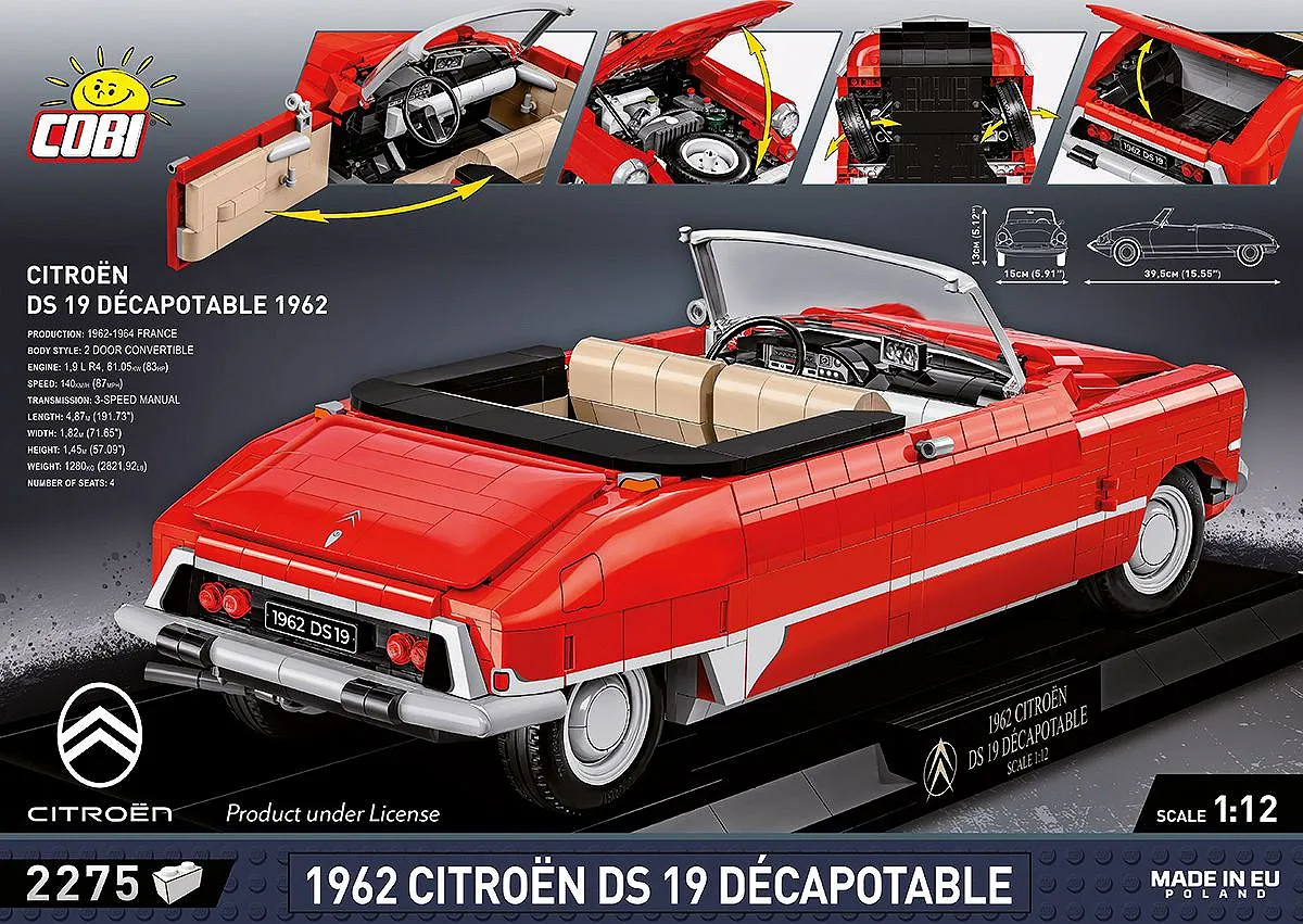 COBI 24346 Citroen DS 19 Décapotable 1962 - Executive Edition
