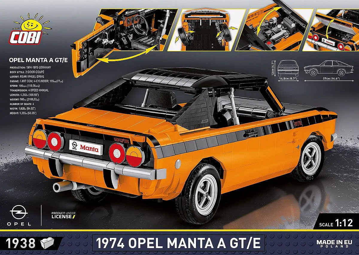 COBI 24349 Opel Manta A GT/E 1974