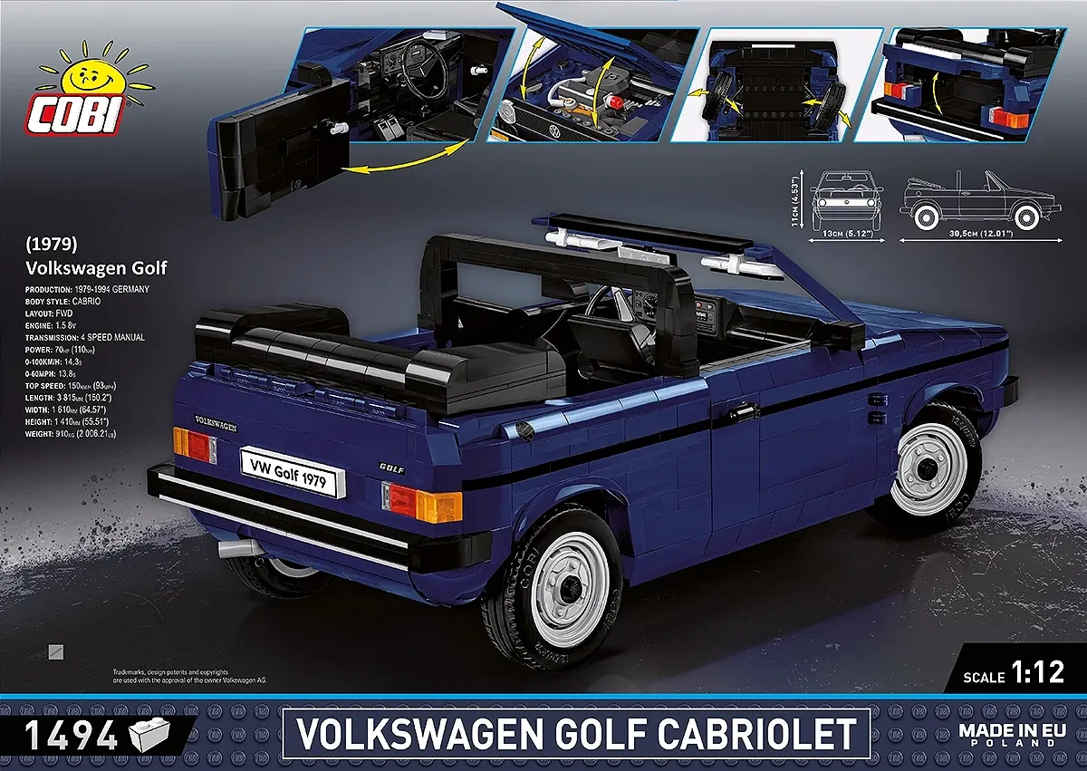 COBI 24360 Volkswagen Golf Cabriolet