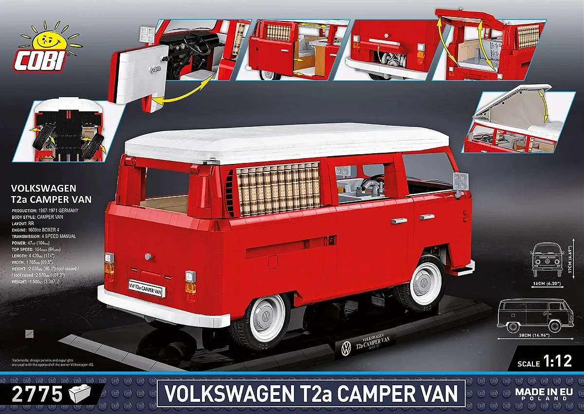 COBI 24361 Volkswagen T2a Camper Van - Executive Edition