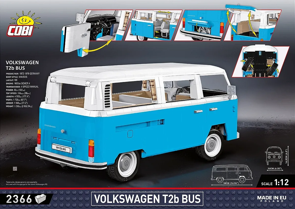 COBI 24362 Volkswagen T2b Bus