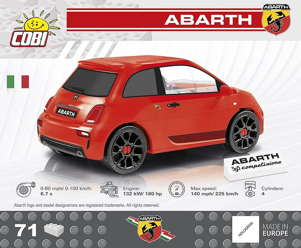 COBI 24502 Abarth 595 Competizione