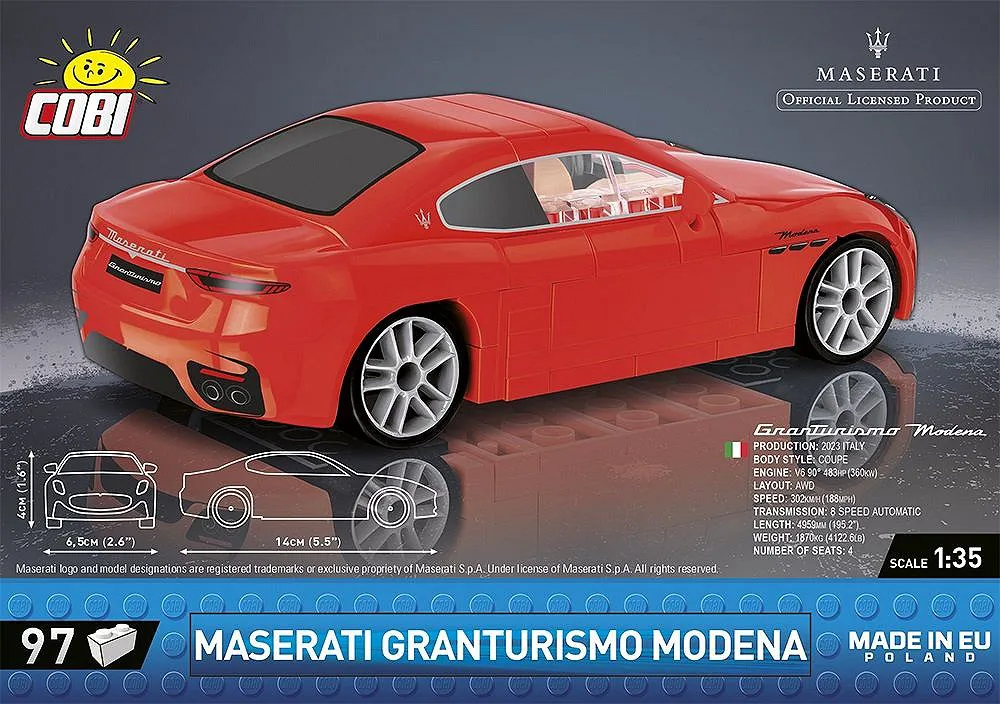 COBI 24505 Maserati Granturismo Modena