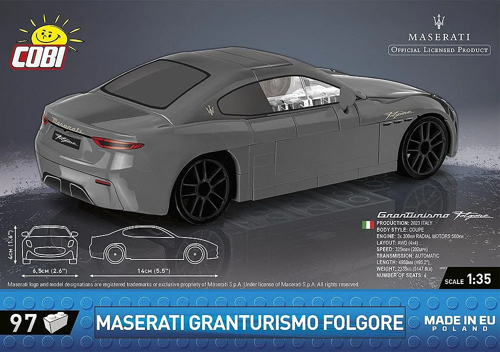 COBI 24506 Maserati Granturismo Folgore