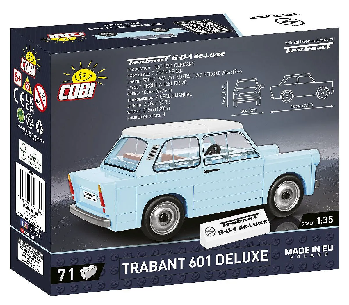 COBI 24516 Trabant 601 Deluxe