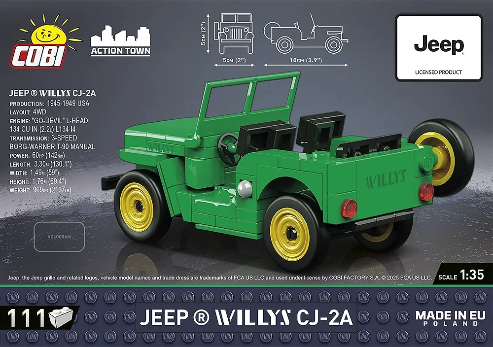 COBI 24517 Jeep Willys CJ-2A
