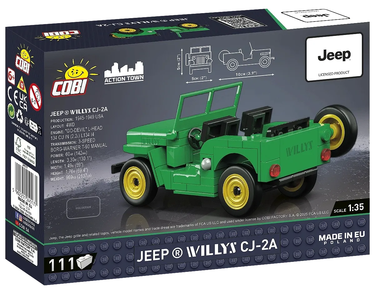 COBI 24517 Jeep Willys CJ-2A