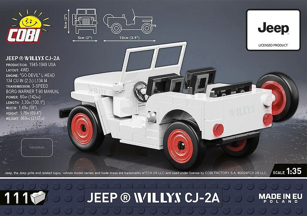 COBI 24518 Jeep Willys CJ-2A