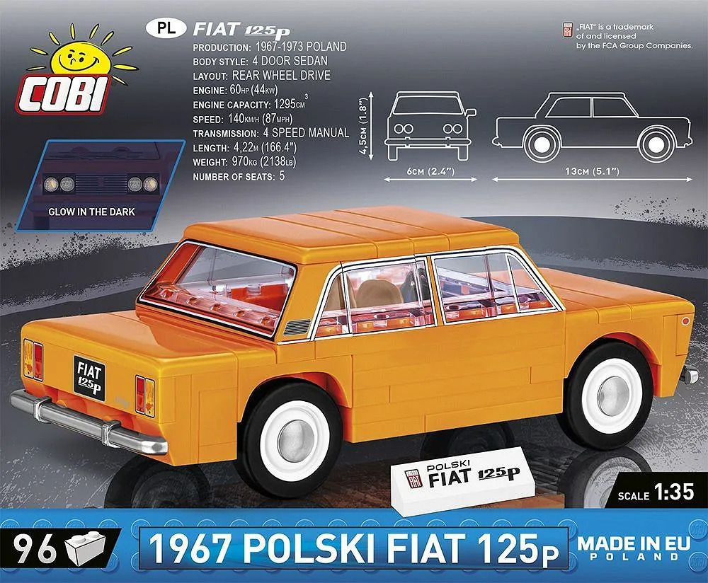 COBI 24522 Polski Fiat 125p