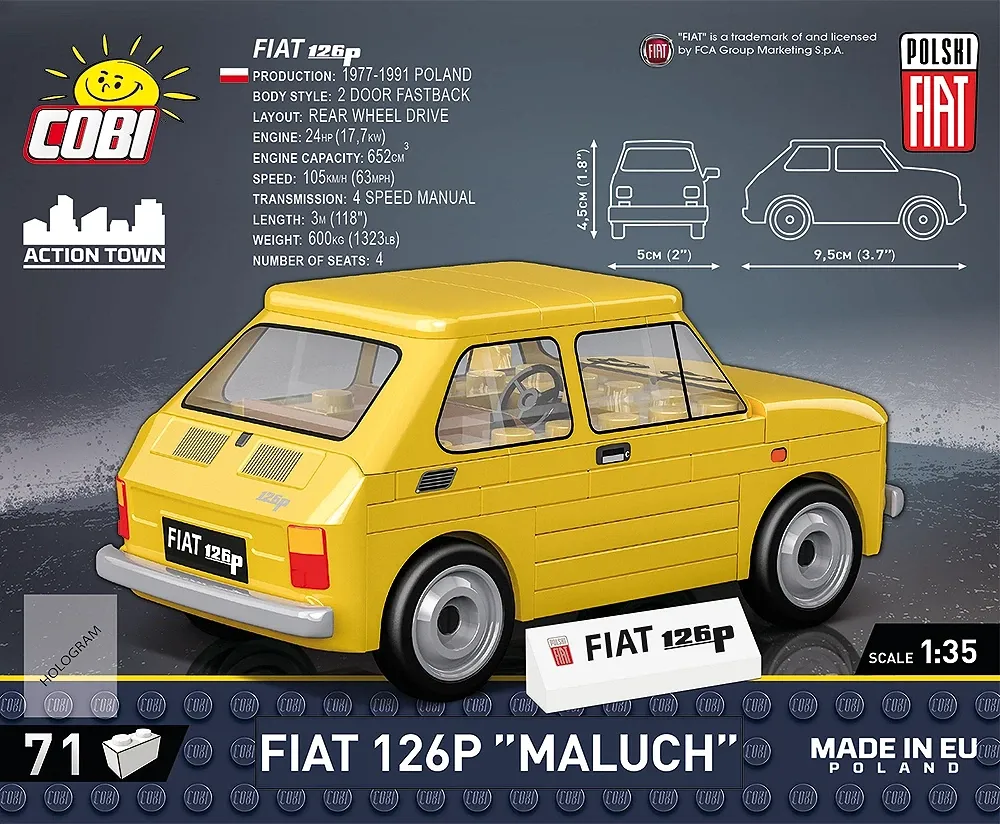 COBI 24530 Fiat 126p "Maluch