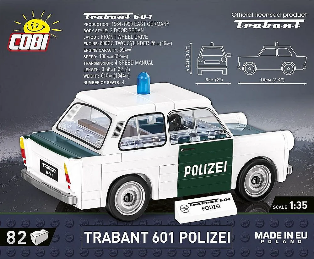 COBI 24541 Trabant 601 Polizei