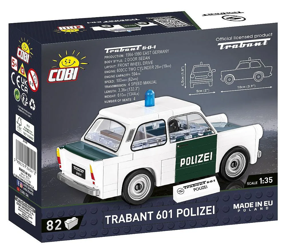 COBI 24541 Trabant 601 Polizei