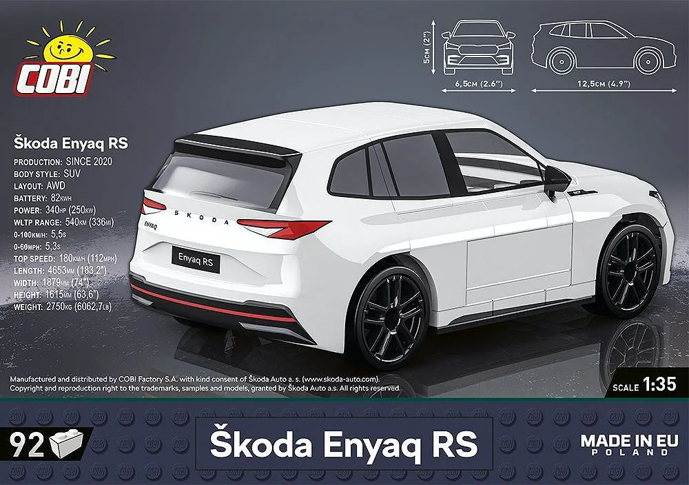 COBI 24575 Škoda Enyaq RS