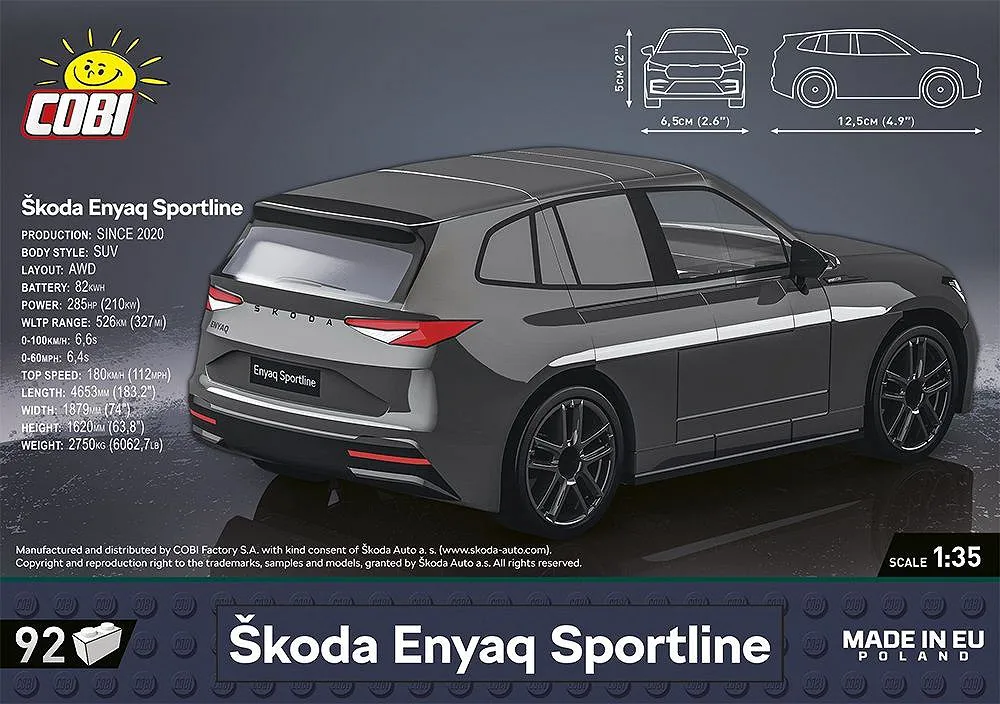 COBI 24576 Škoda Enyaq Sportline
