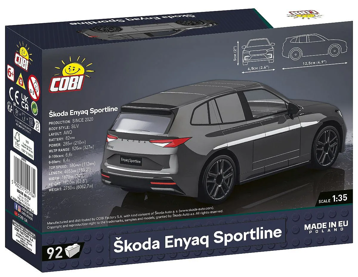 COBI 24576 Škoda Enyaq Sportline