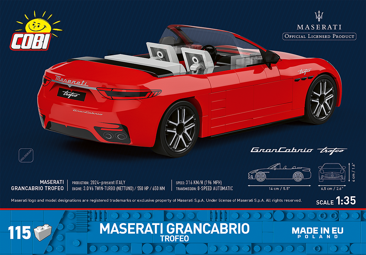 COBI 24578 Maserati GranCabrio Trofeo