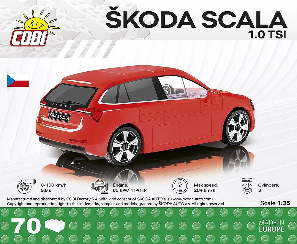 COBI 24582 Škoda Scala 1.0 TSI