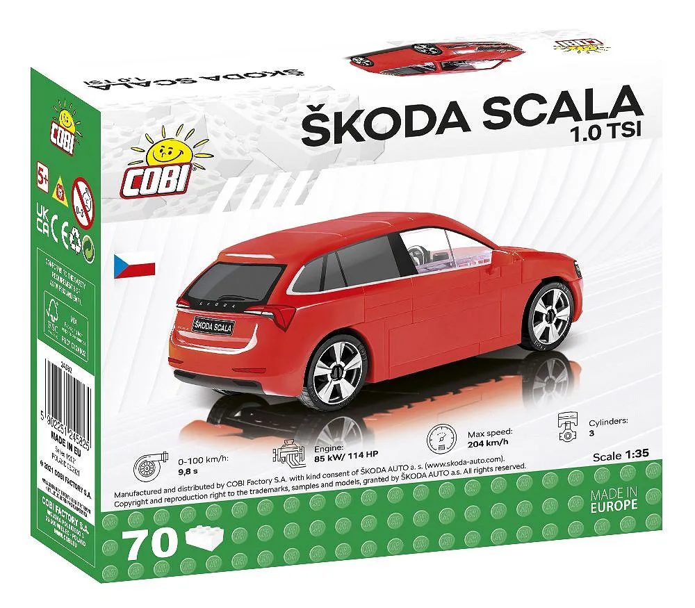 COBI 24582 Škoda Scala 1.0 TSI
