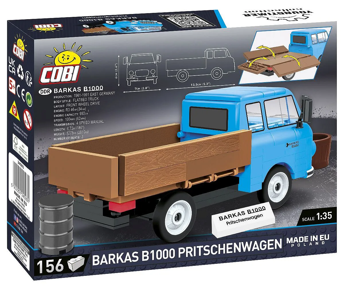 COBI 24593 Barkas B1000 Pritschenwagen