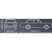 COBI 24597 Opel Rekord C-Schwarze Witwe