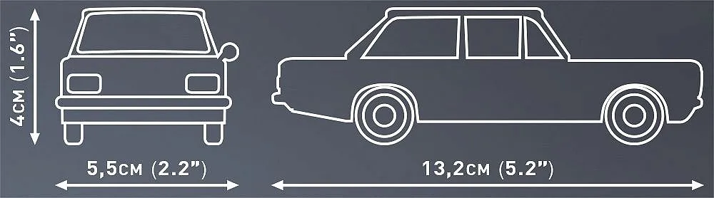 COBI 24597 Opel Rekord C-Schwarze Witwe