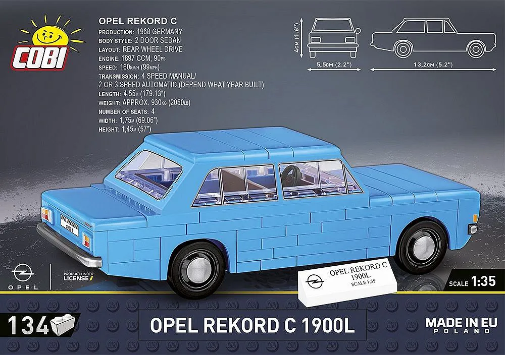 COBI 24598 Opel Rekord C 1900 L