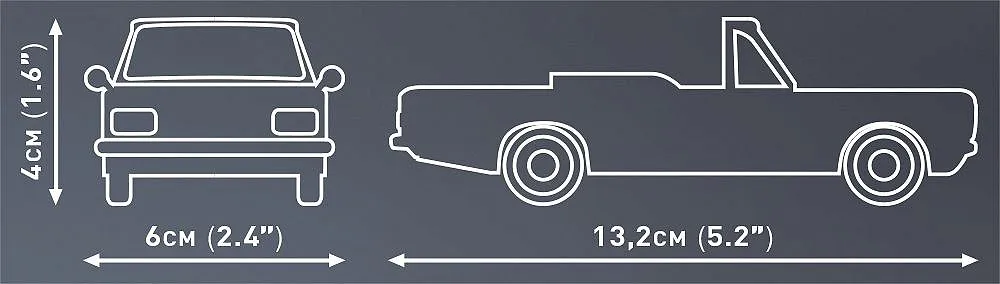 COBI 24599 Opel Rekord C 1700 L Cabriolet