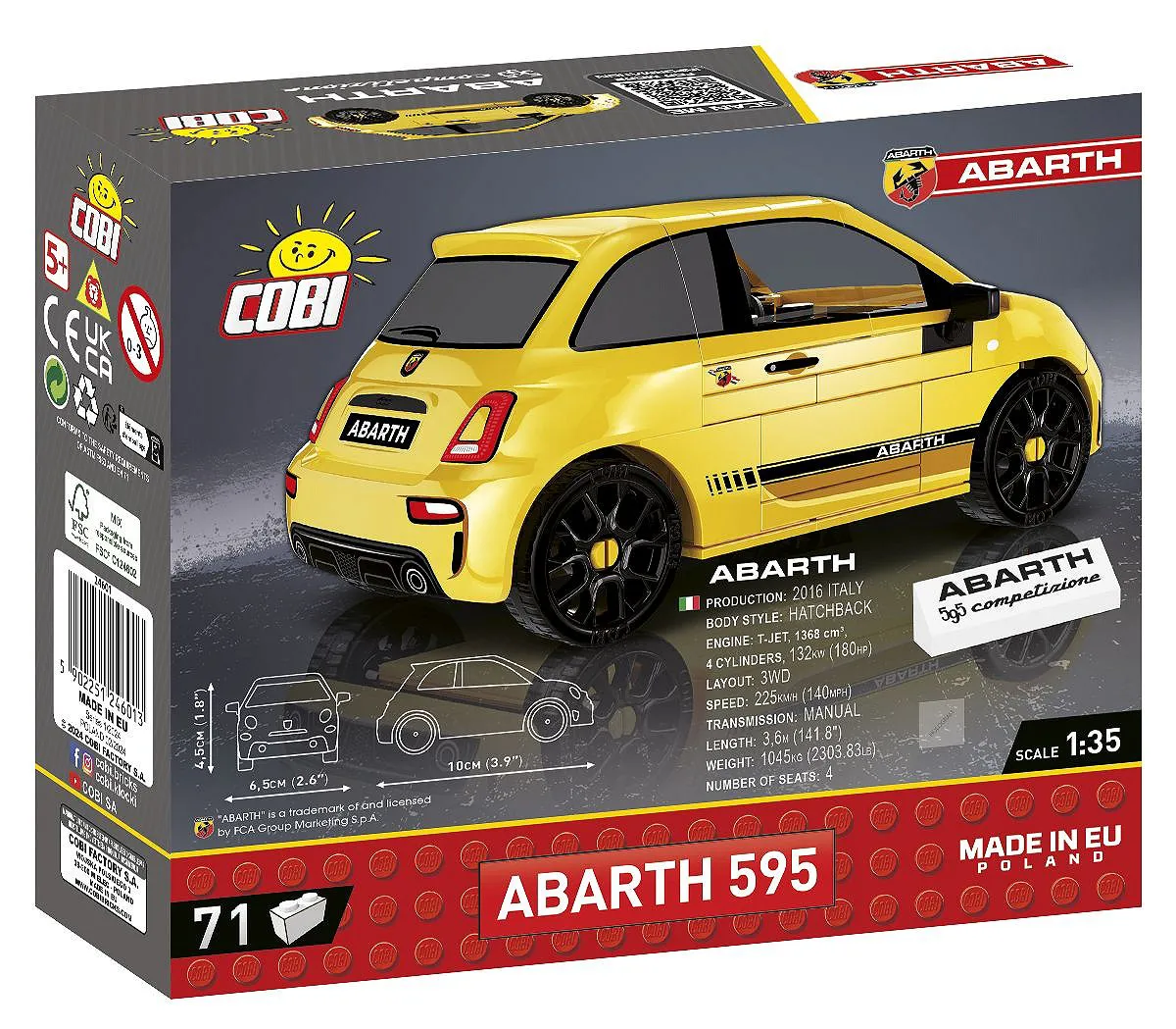 COBI 24601 Abarth 595 Competizione