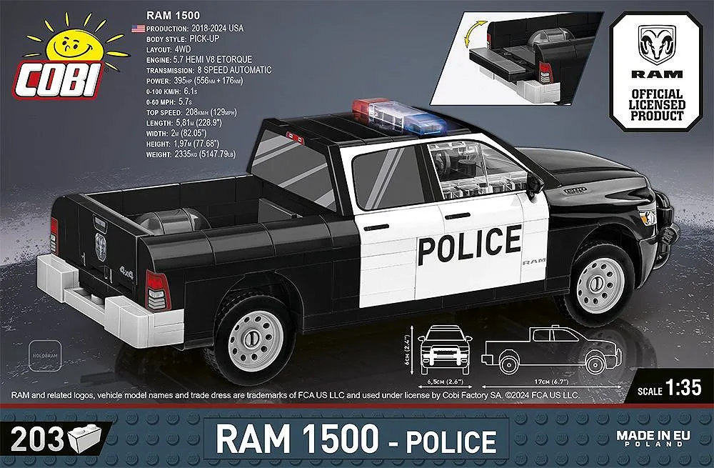 COBI 24608 RAM 1500 Polizei