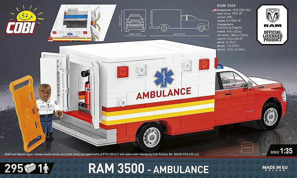 COBI 24609 RAM 3500 - Krankenwagen