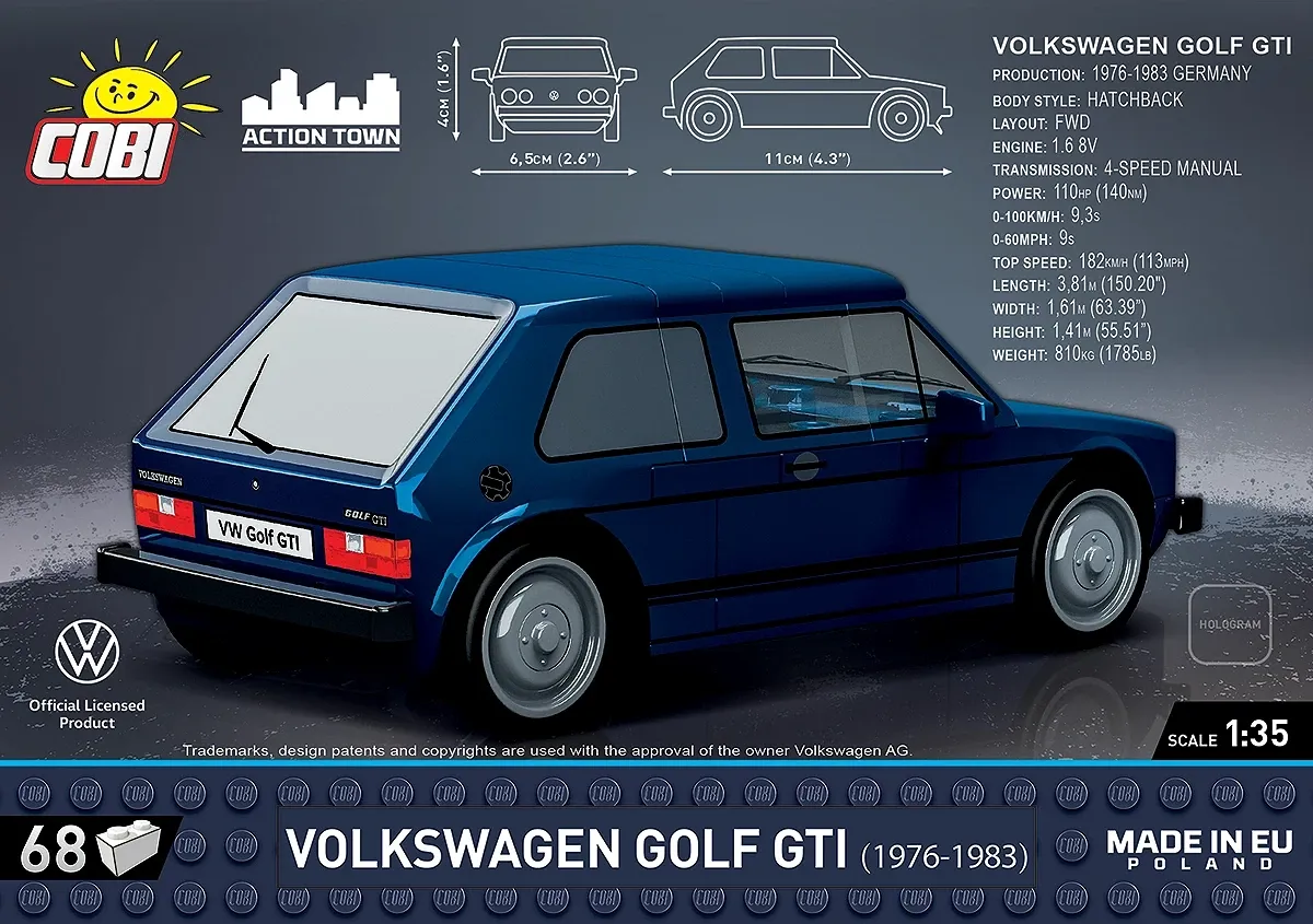 COBI 24615 Volkswagen Golf GTI (1976-1983)