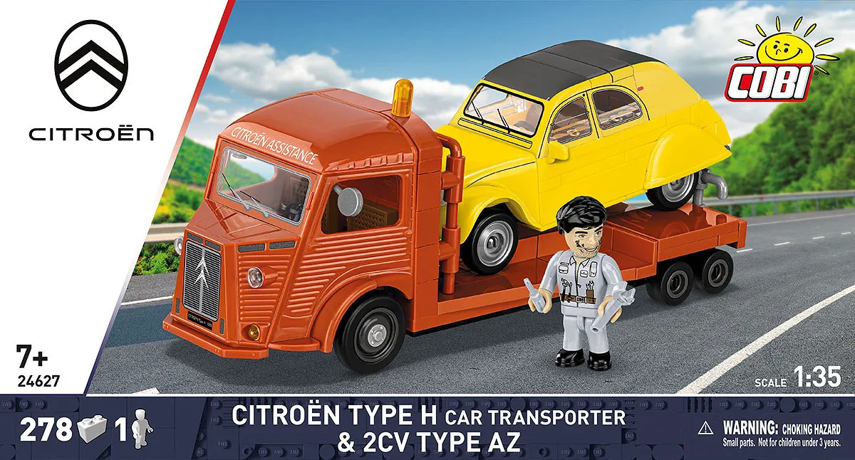COBI 24627 Citroen Type H Auto-Transporter & 2CV Type AZ
