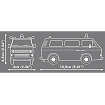 COBI 24637 Volkswagen T3 Polizei