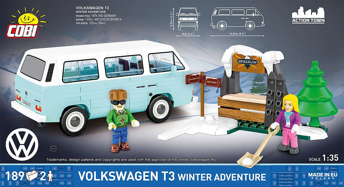 COBI 24639 Volkswagen T3 Winter Adventure