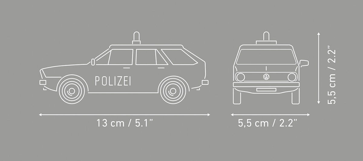 COBI 24645 Volkswagen Passat B1 Variant Polizei