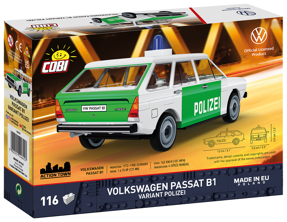 COBI 24645 Volkswagen Passat B1 Variant Polizei