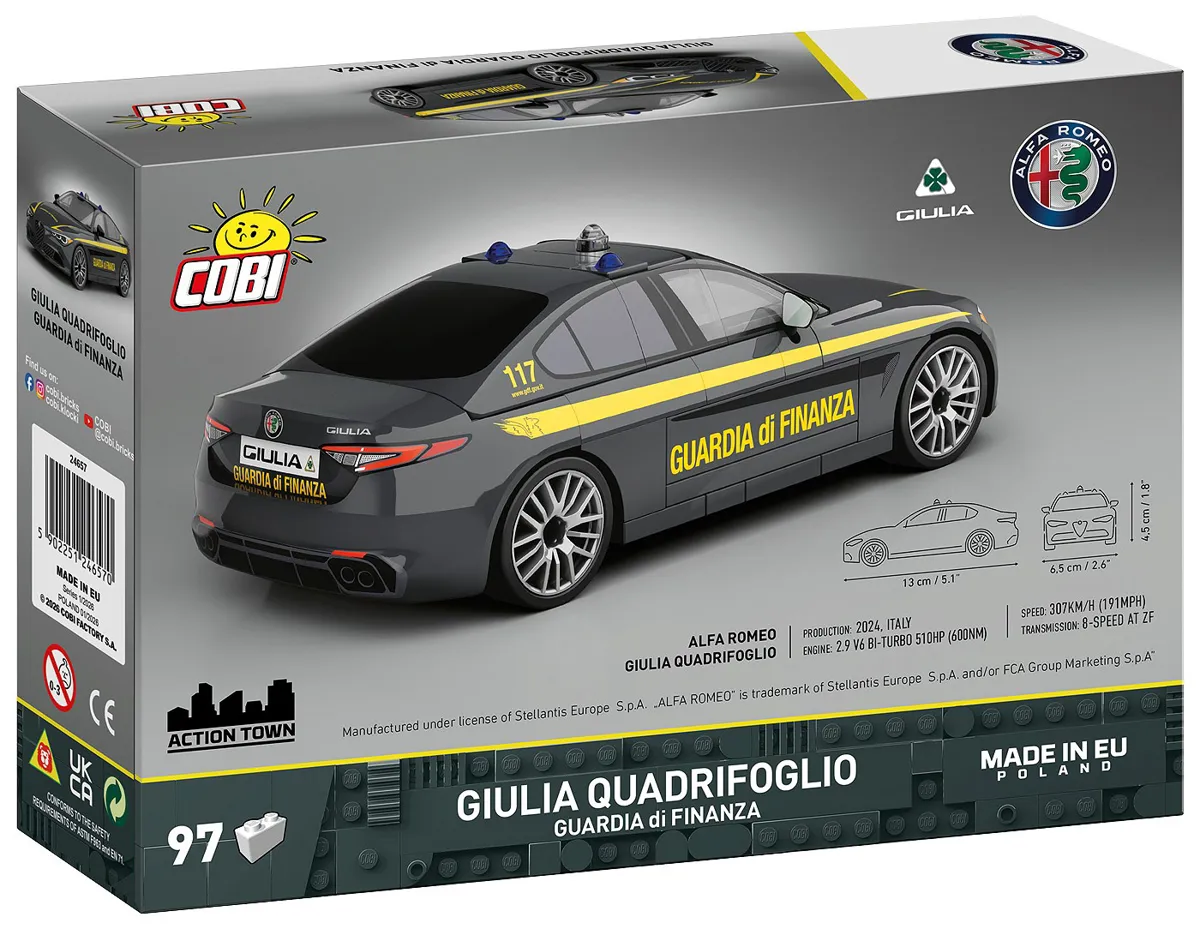 COBI 24657 Giulia Quadrifoglio Guardia di Finanza