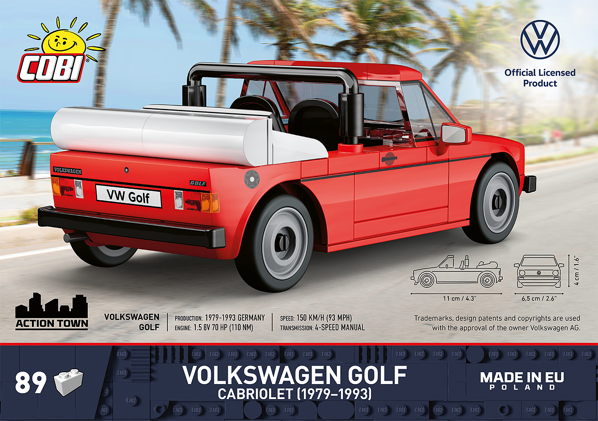 COBI 24660 Volkswagen Golf Cabriolet (1979-1993)