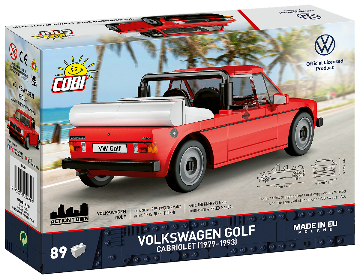 COBI 24660 Volkswagen Golf Cabriolet (1979-1993)