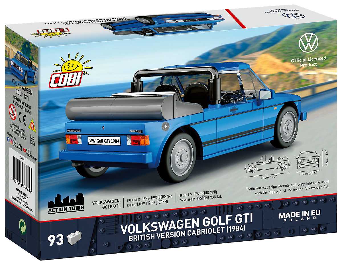 COBI 24661 Volkswagen Golf GTI British Version Cabriolet (1984)