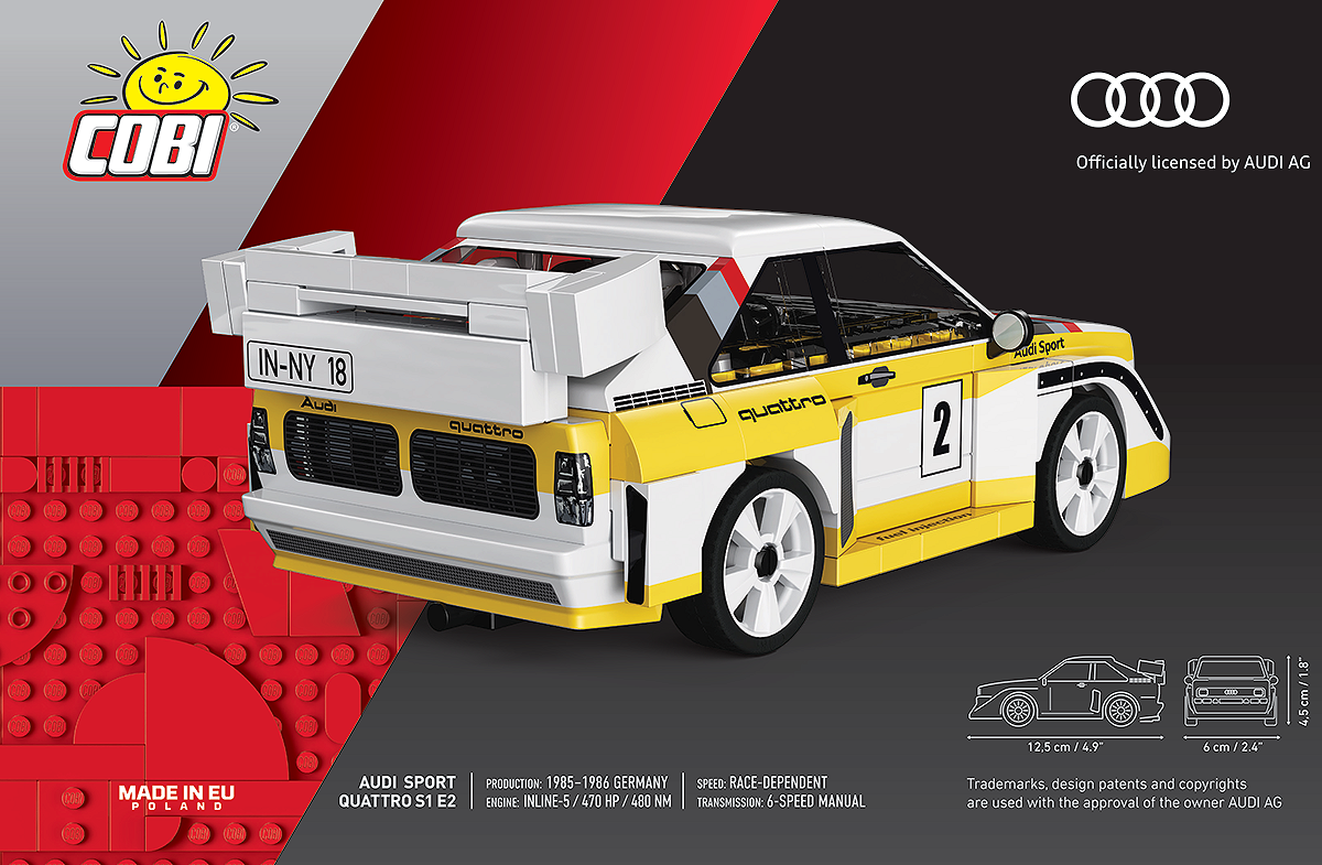 COBI 24667 Audi quattro S1 E2