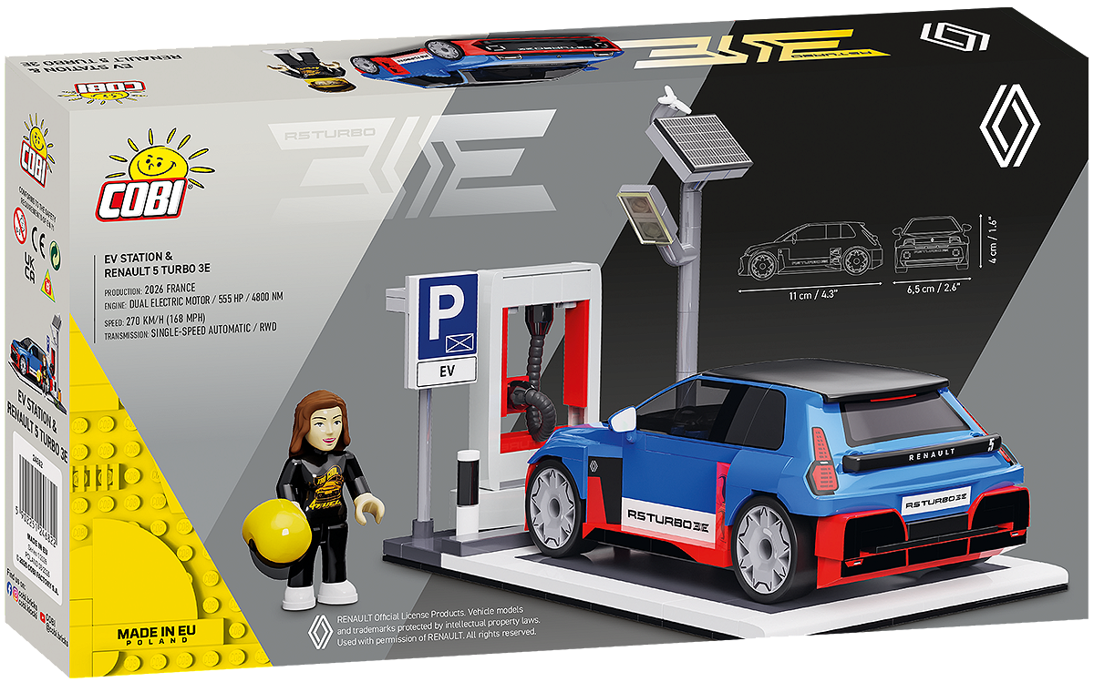 COBI 24682 EV Station & Renault 5 Turbo 3E