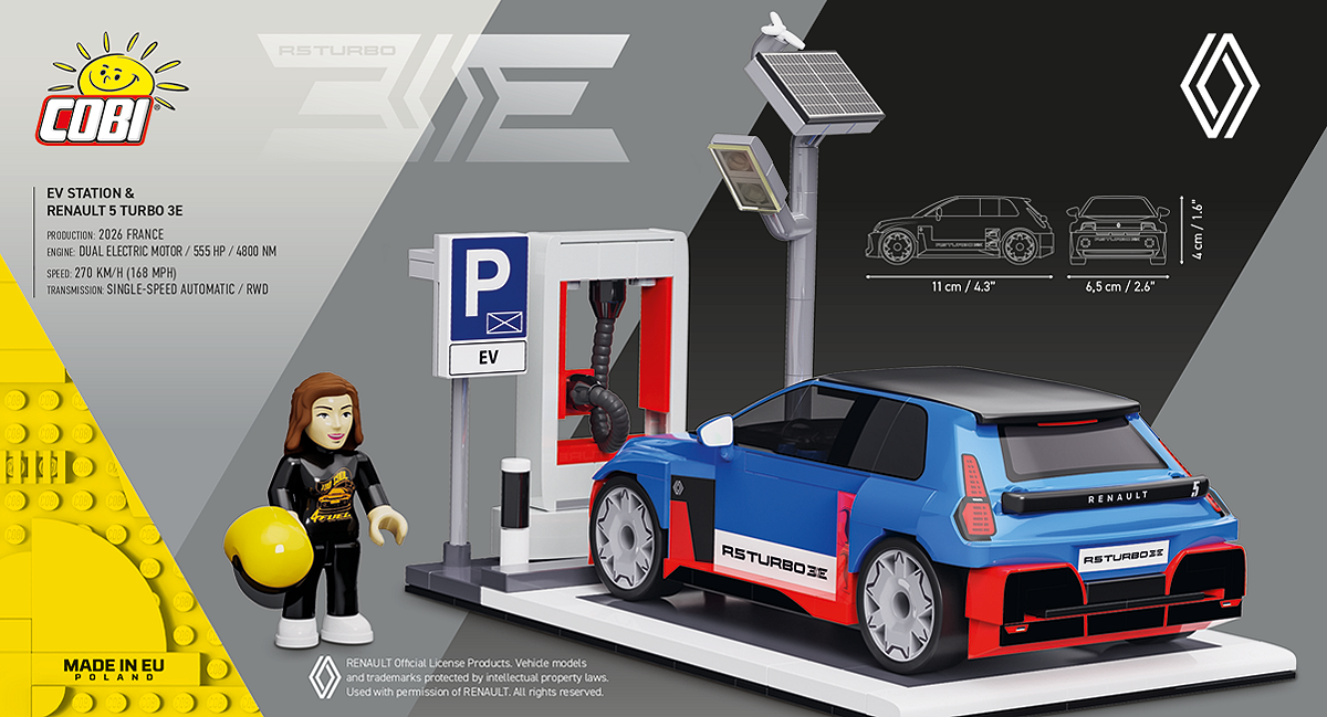 COBI 24682 EV Station & Renault 5 Turbo 3E