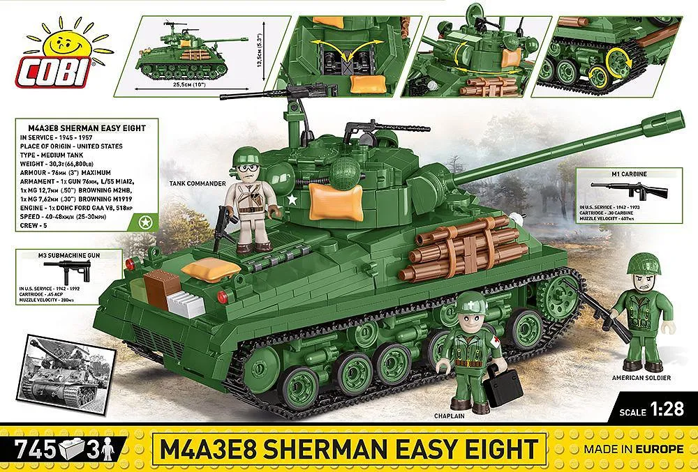 COBI 2533 M4A3E8 Sherman Easy Eight