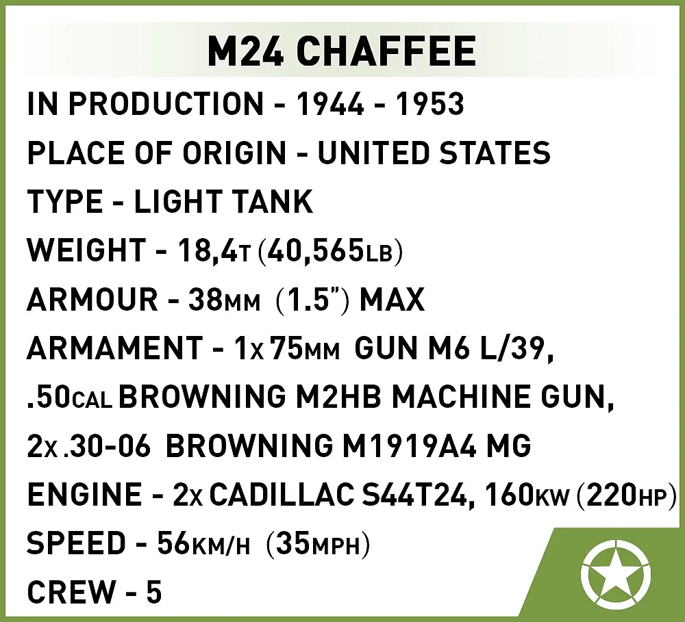 COBI 2543 M24 Chaffee