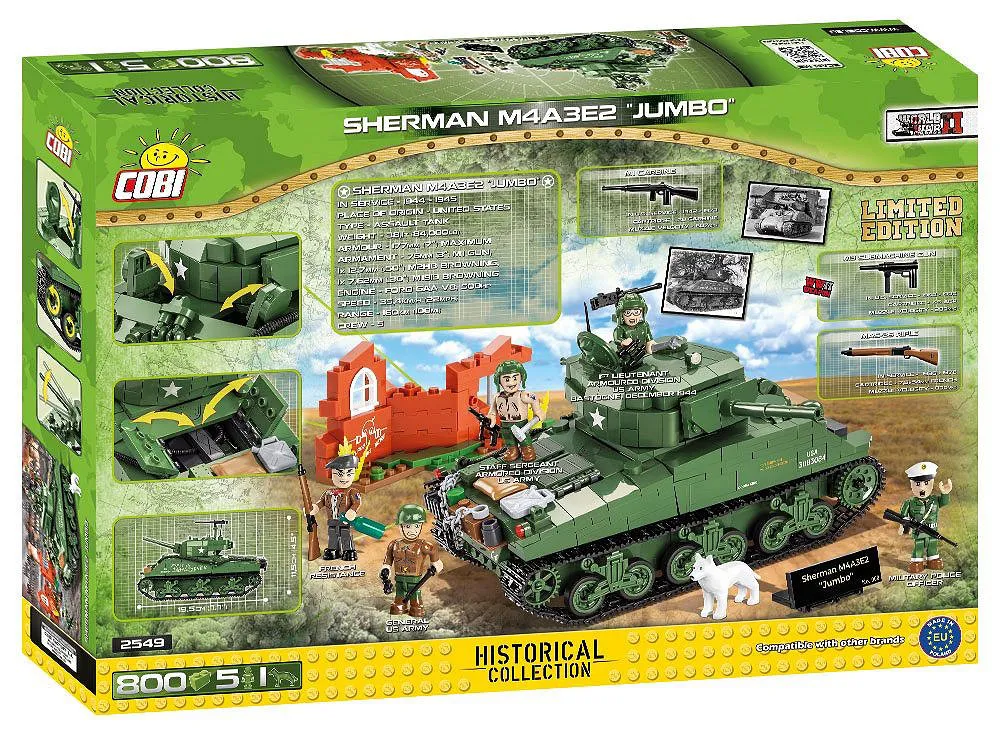 COBI 2549 Sherman M4A3E2 Jumbo - Limited Edition
