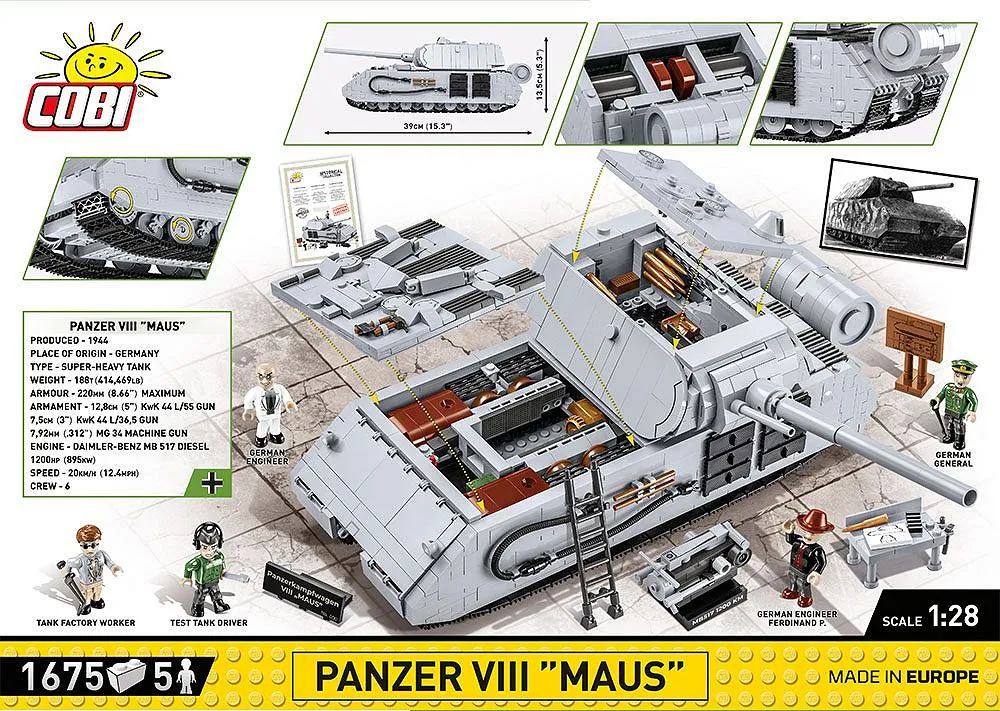 COBI 2554 Panzer VIII Maus - Limited Edition