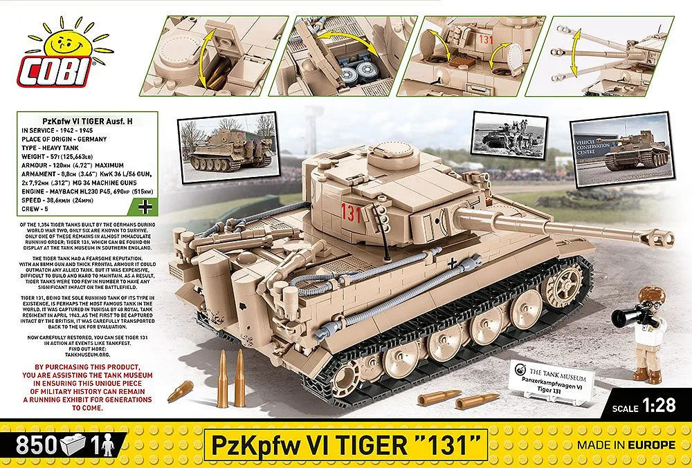 COBI 2556 Panzerkampfwagen VI Tiger 131